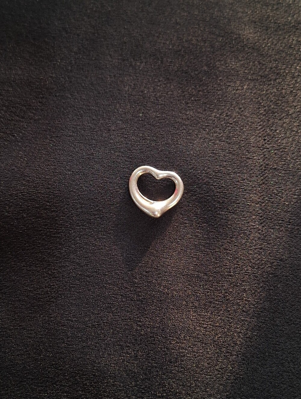 Tiffany & Co. Elsa Peretti Open Heart Pendant Sterling Silver 925 Spain
